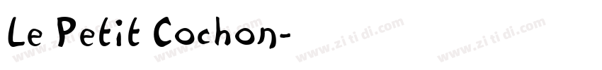 Le Petit Cochon字体转换